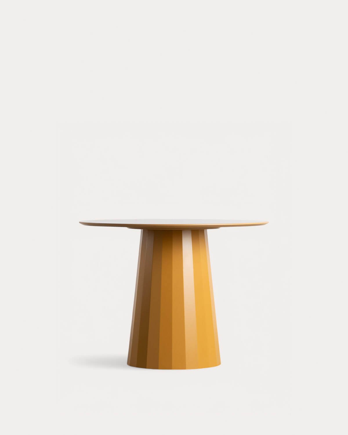 Table à Manger Ronde en Bois et Métal (Ø100 cm) Irem, image de la gelerie 1