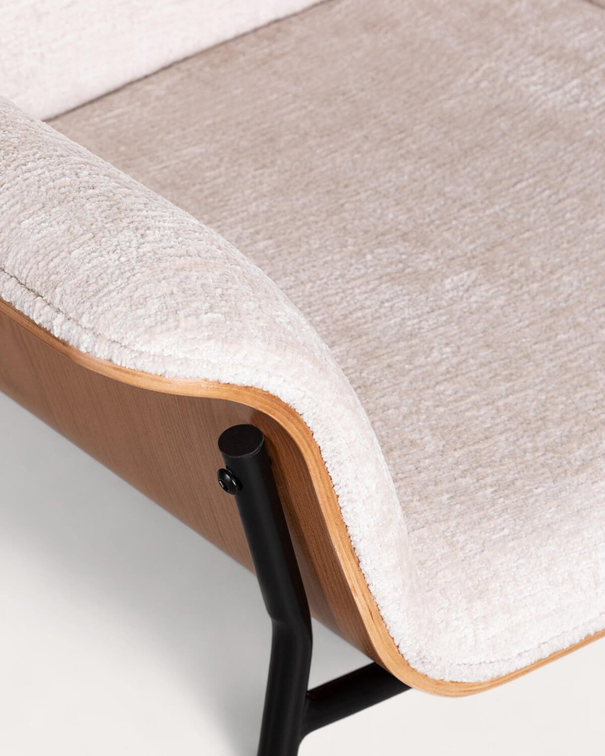 Pack de 2 Fauteuils avec Accoudoirs en Bois et Tissu Lirio, image de la gelerie 6