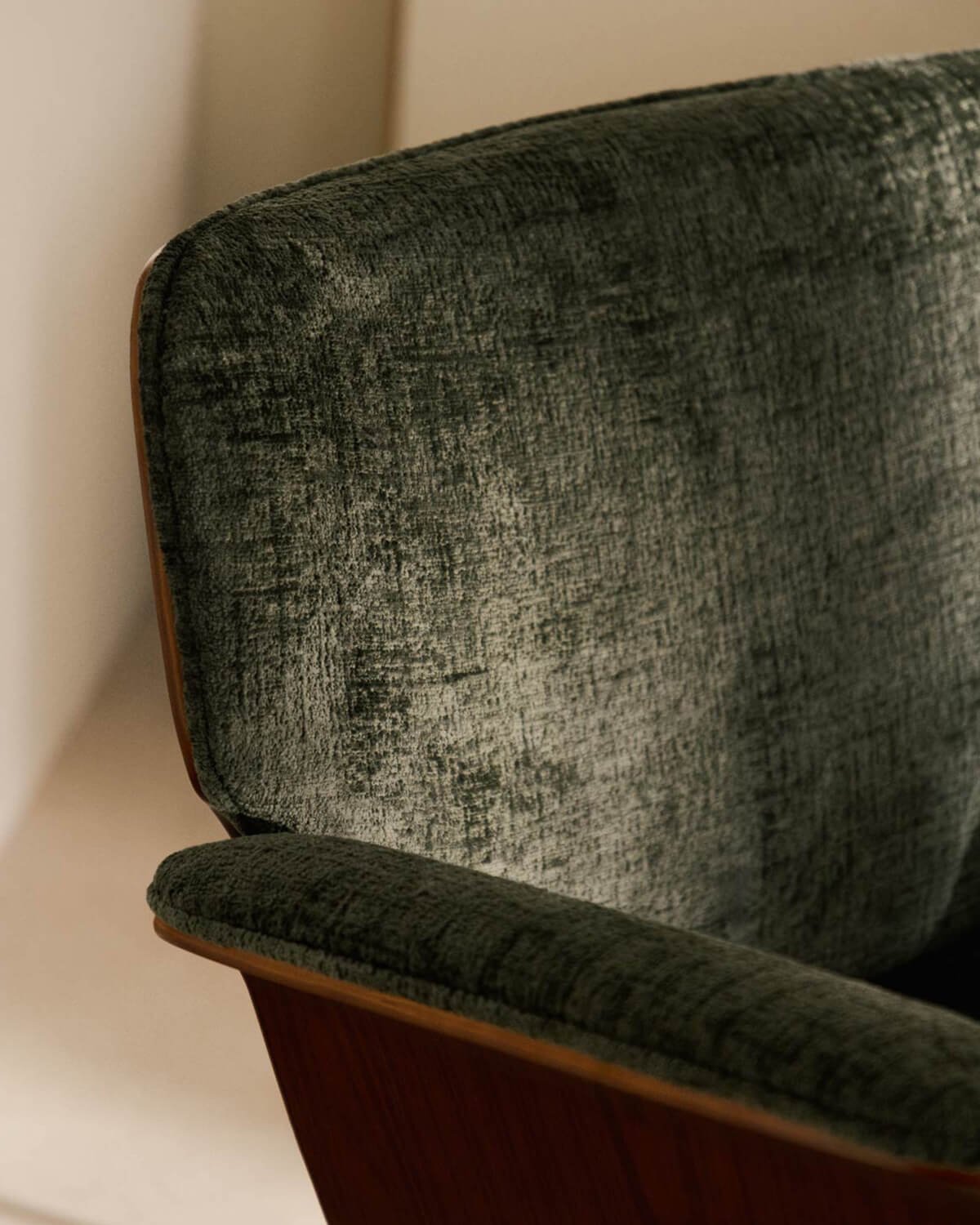 Pack de 2 Fauteuils avec Accoudoirs en Bois et Tissu Lirio, image de la gelerie 3