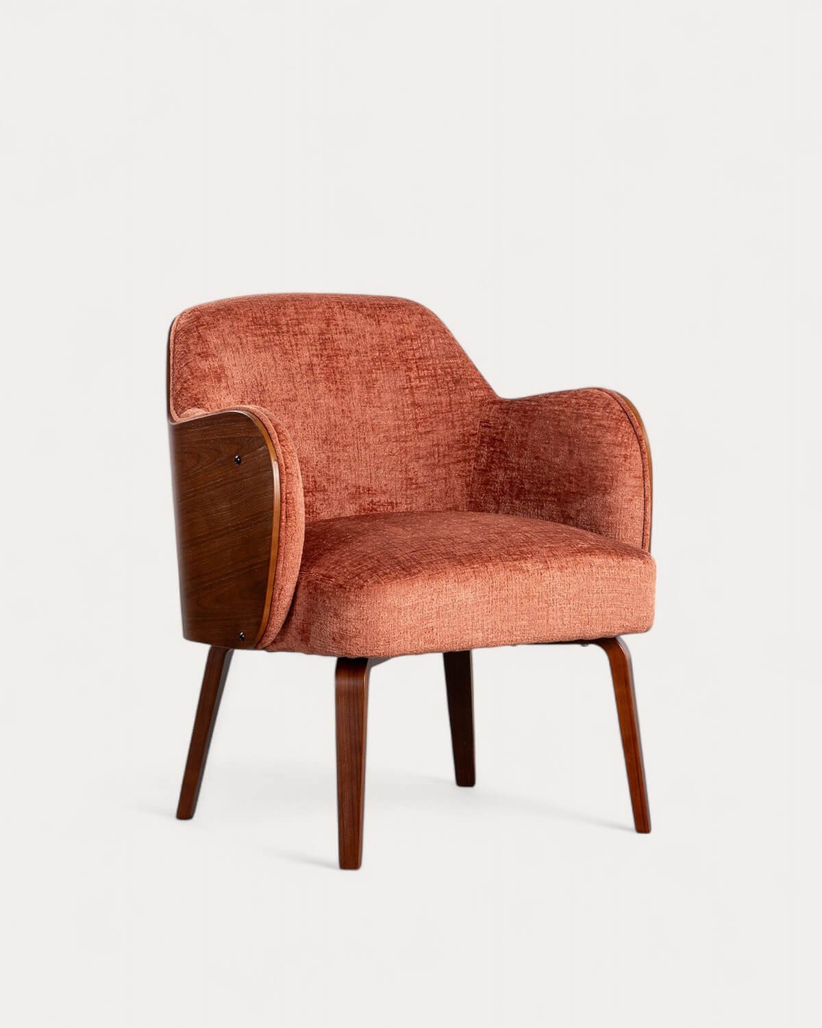 Pack 2 Fauteuils avec Accoudoirs en Bois et Tissu Denia, image de la gelerie 1