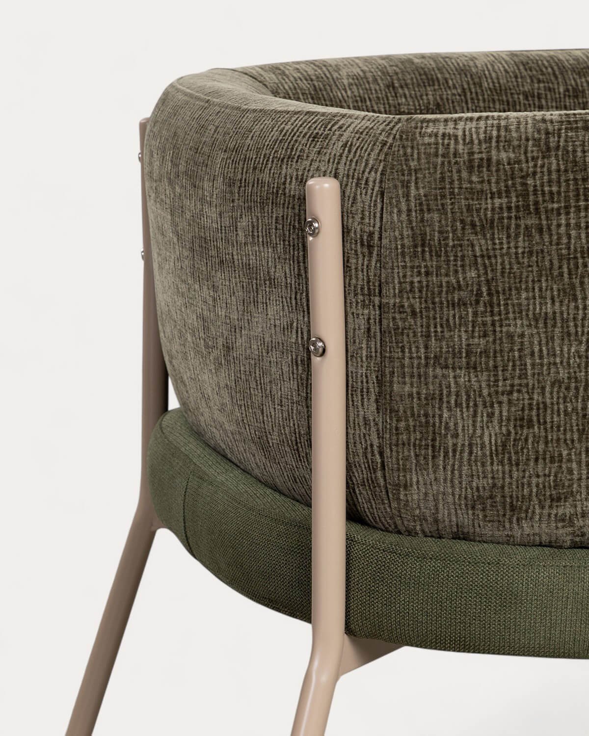 Pack 2 Fauteuils Hades en Tissu Doux et Métal, image de la gelerie 7