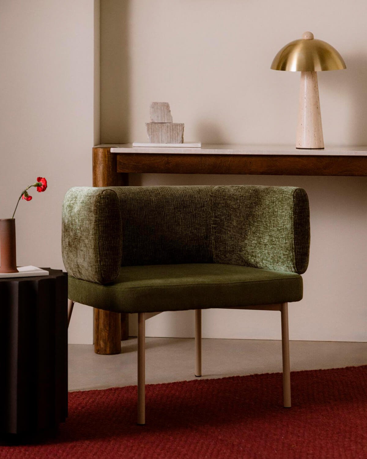 Pack 2 Fauteuils Hades en Tissu Doux et Métal, image de la gelerie 2