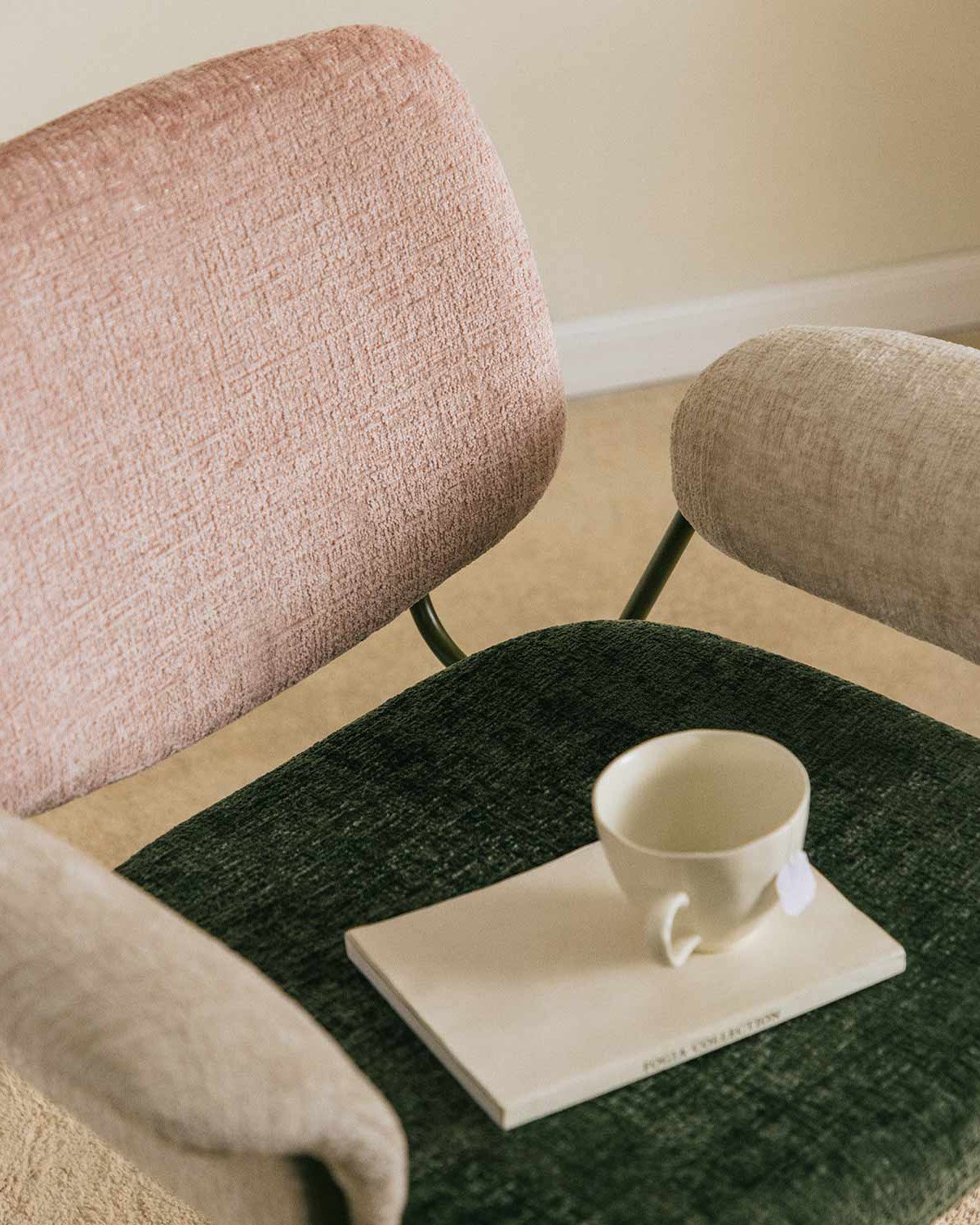 Pack 2 Fauteuils avec Accoudoirs en Métal et Tissu Vegas, image de la gelerie 3