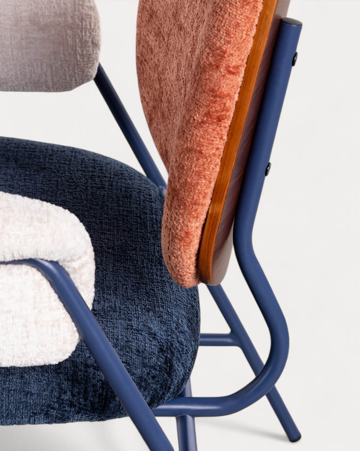 Pack 2 Fauteuils avec Accoudoirs en Métal et Tissu Vegas, image de la gelerie 7