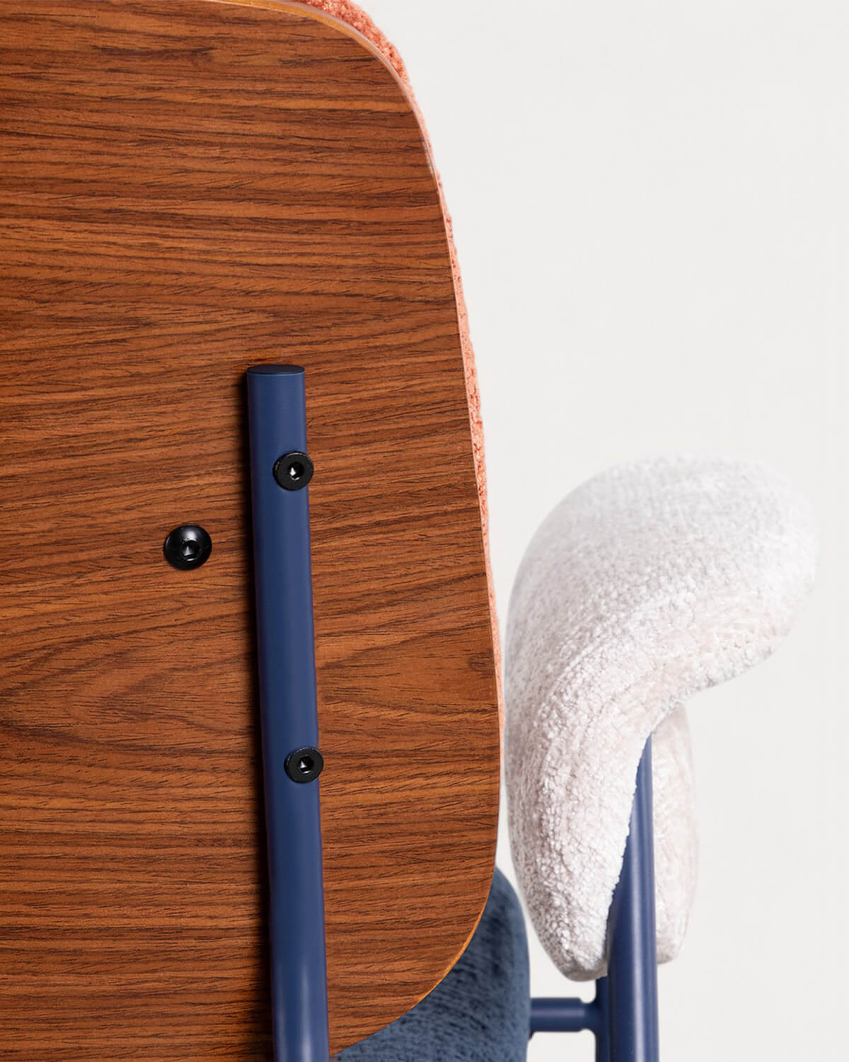 Pack 2 Fauteuils avec Accoudoirs en Métal et Tissu Vegas, image de la gelerie 8