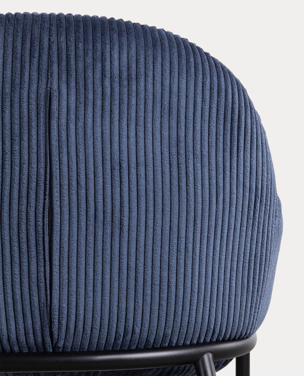 Pack de 2 Fauteuils en Velours Côtelé Épais et Métal Bres , image de la gelerie 6