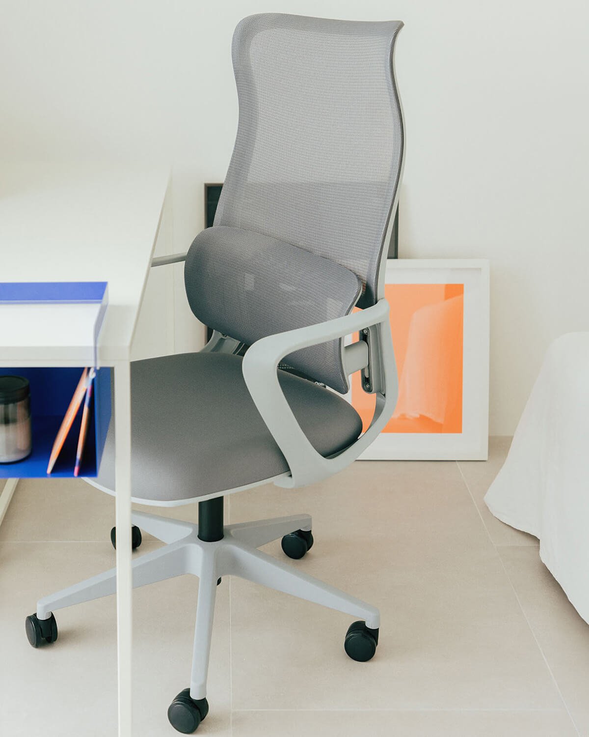 Chaise de Bureau Réglable avec Accoudoirs Hedara, image de la gelerie 2