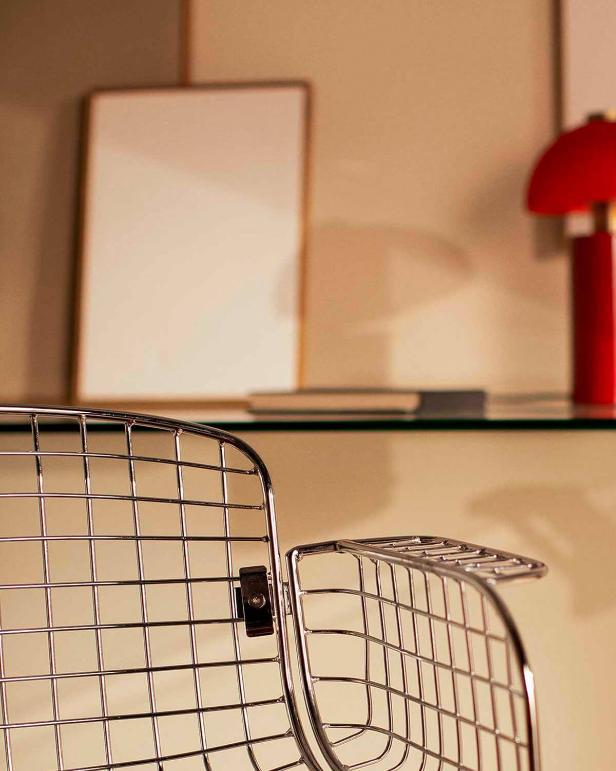 Chaise de Bureau Vintage en Métal à Dossier Bas Aras, image de la gelerie 2