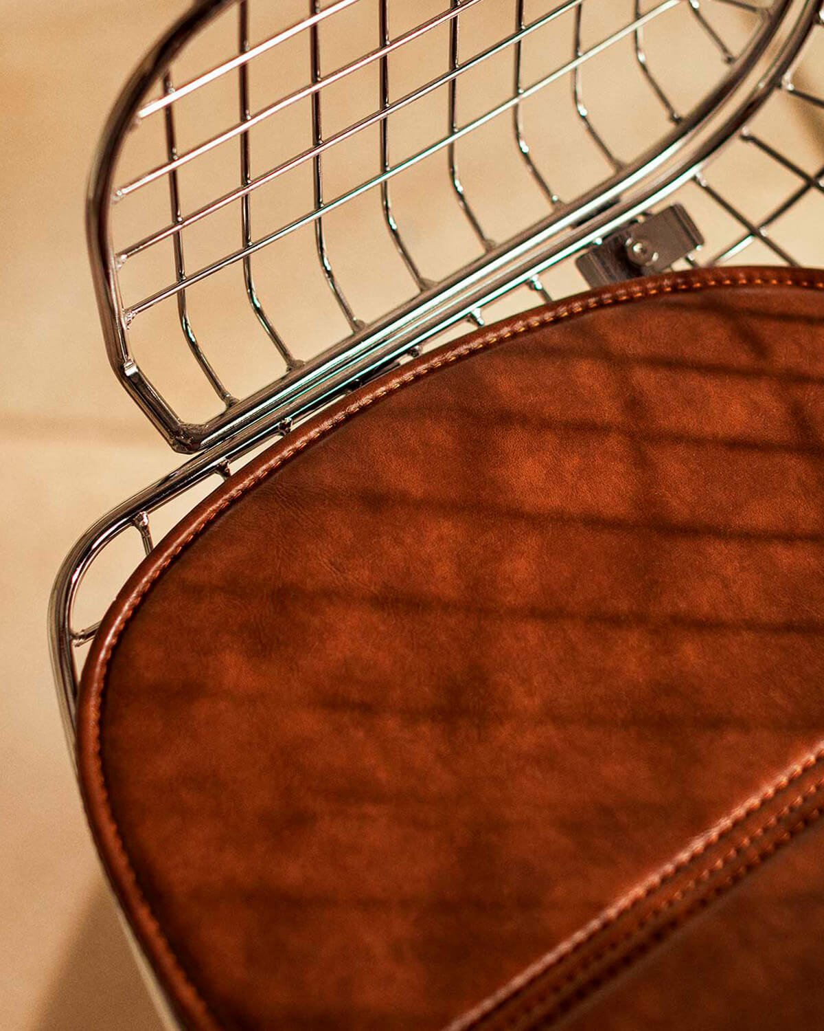 Chaise de Bureau Vintage en Métal à Dossier Bas Aras, image de la gelerie 3