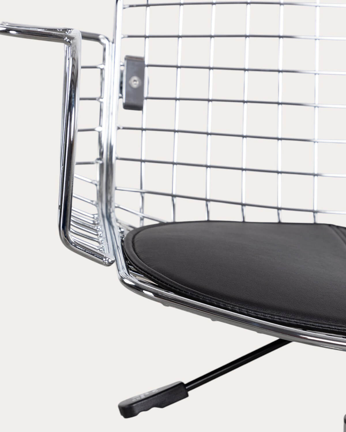 Chaise de Bureau Vintage en Métal à Dossier Bas Aras, image de la gelerie 4