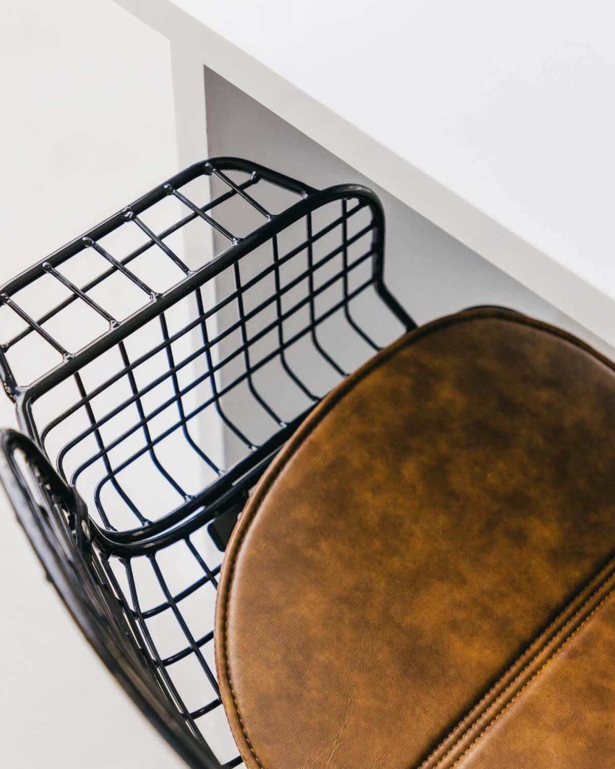 Chaise de Bureau Vintage en Métal à Dossier Bas Aras, image de la gelerie 3