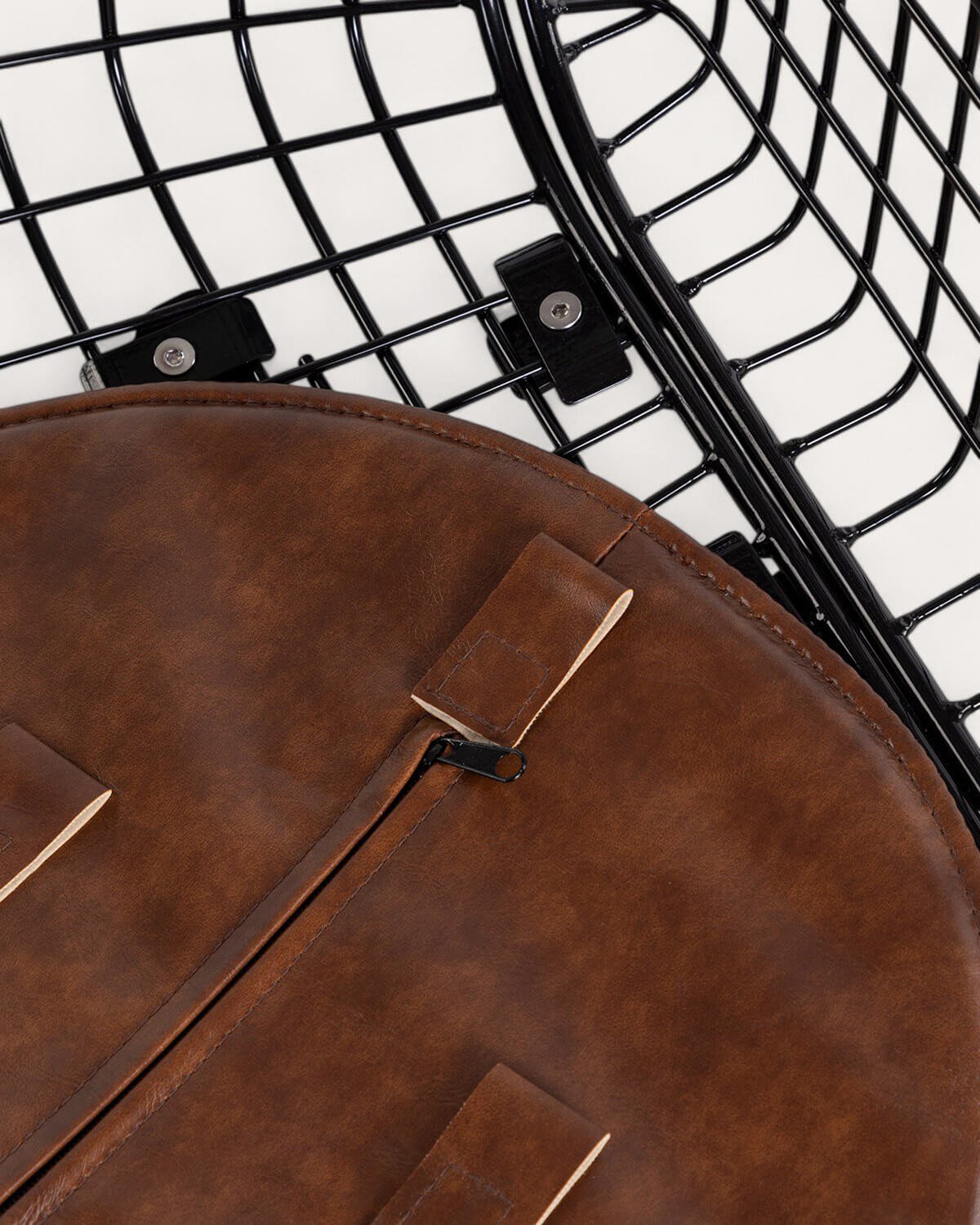 Chaise de Bureau Vintage en Métal à Dossier Bas Aras, image de la gelerie 8