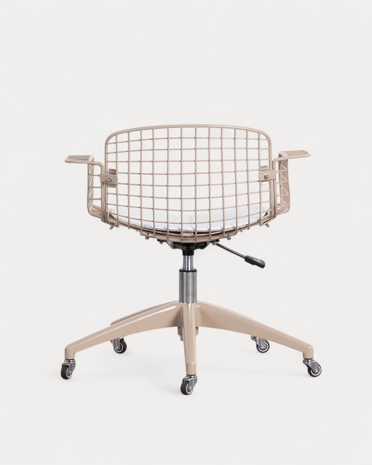 Chaise de Bureau Vintage en Métal à Dossier Bas Aras, image de la gelerie 4