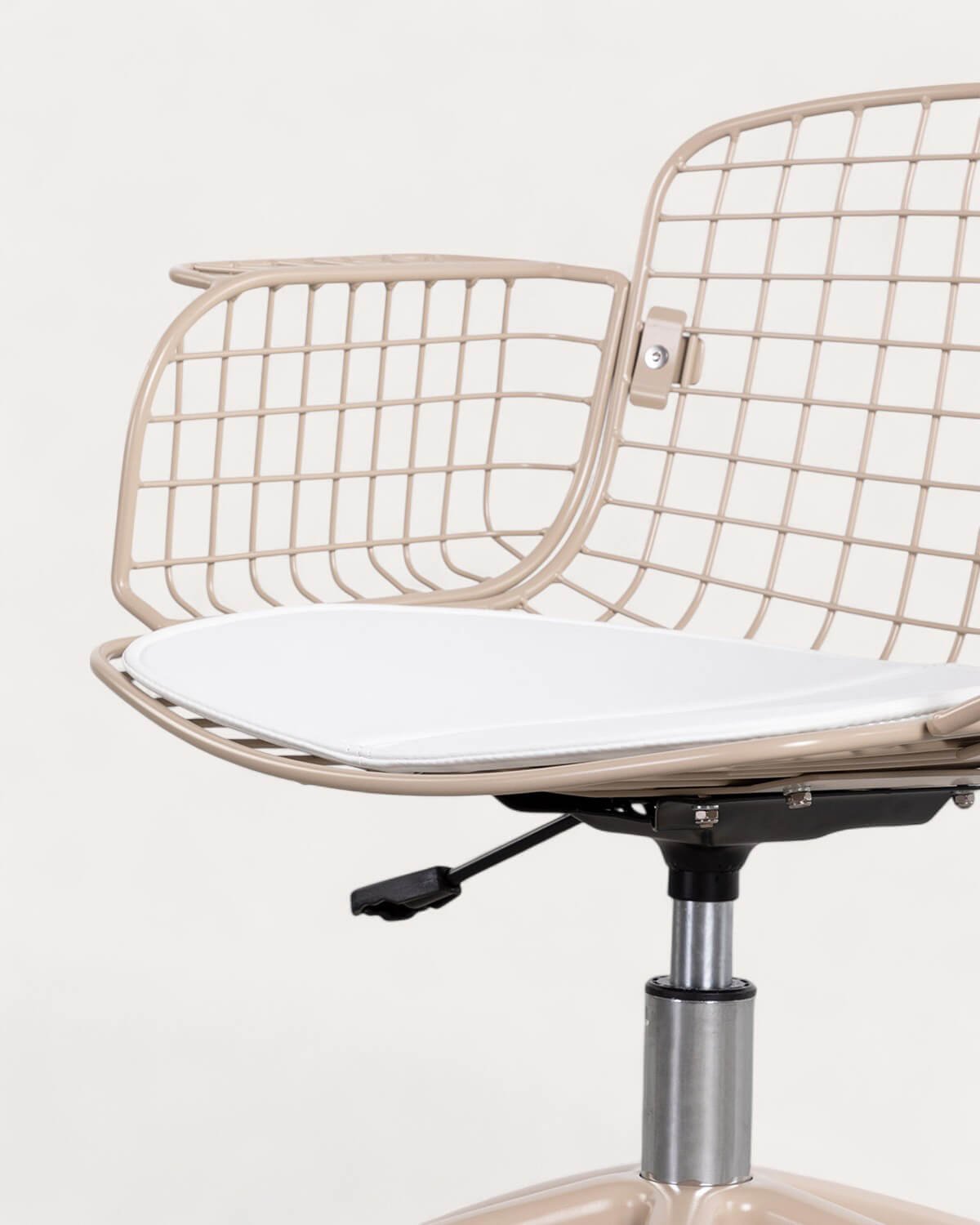 Chaise de Bureau Vintage en Métal à Dossier Bas Aras, image de la gelerie 5