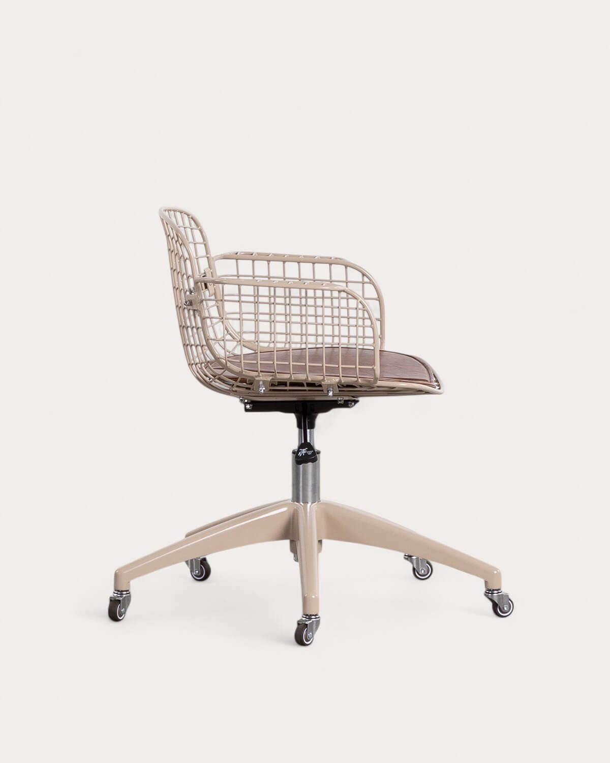 Chaise de Bureau Vintage en Métal à Dossier Bas Aras, image de la gelerie 4