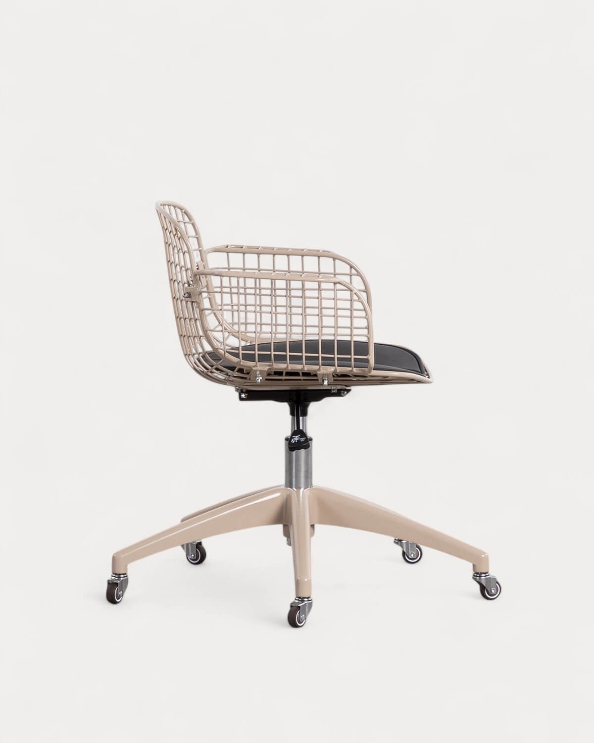 Chaise de Bureau Vintage en Métal à Dossier Bas Aras, image de la gelerie 3