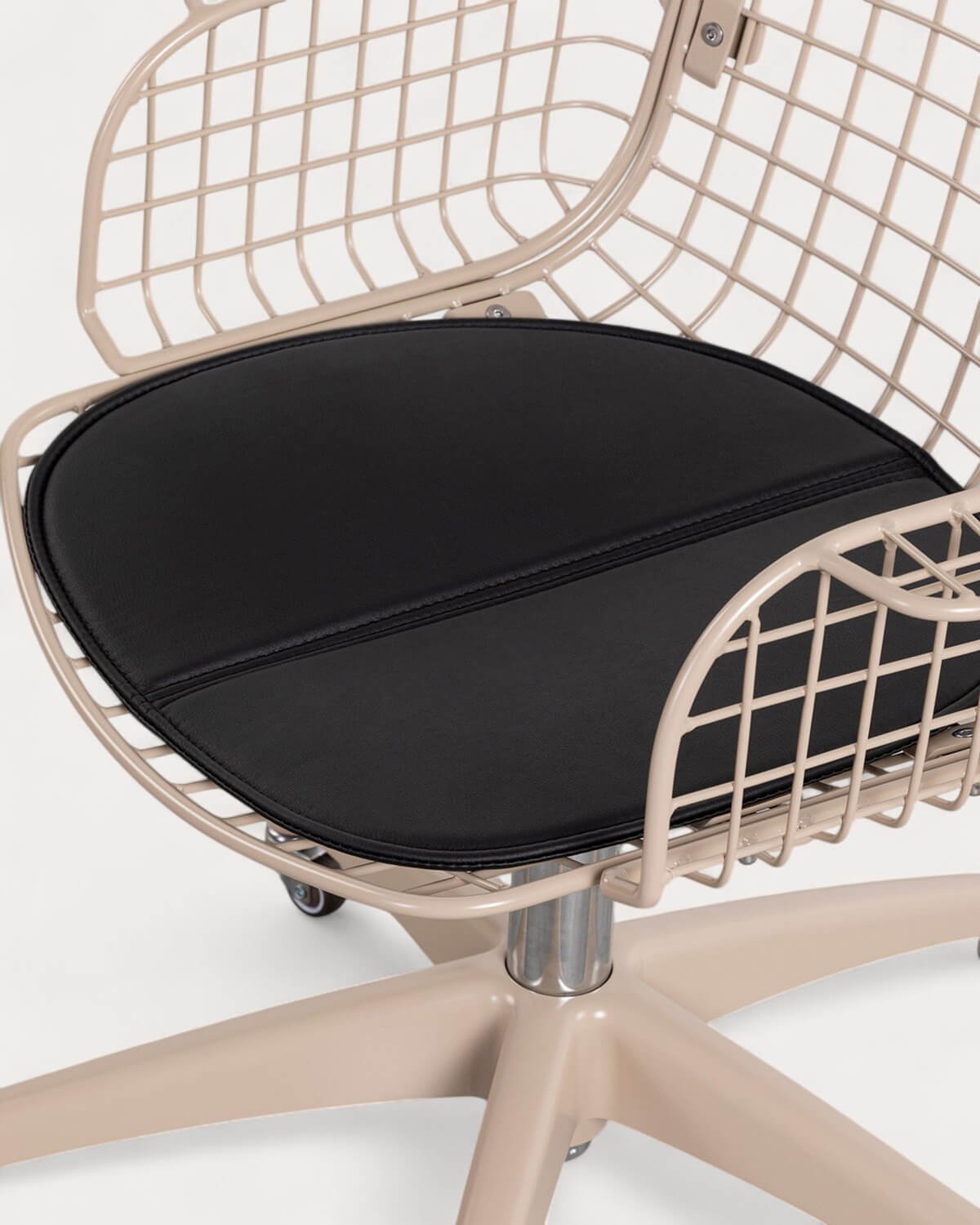 Chaise de Bureau Vintage en Métal à Dossier Bas Aras, image de la gelerie 5