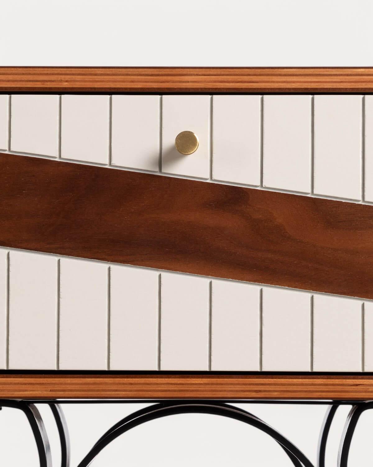 Pack 2 Tables de Chevet avec Tiroir en Bois et Métal (45X42,5 cm) Inari, image de la gelerie 7