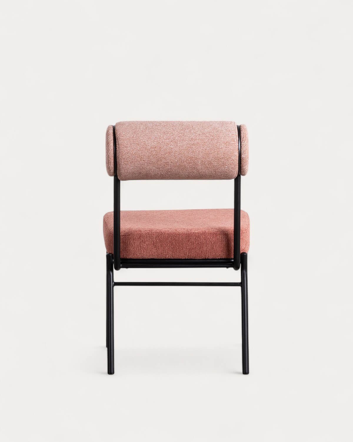 Chaise de Salle à Manger en Tissu et Métal Elin, image de la gelerie 5