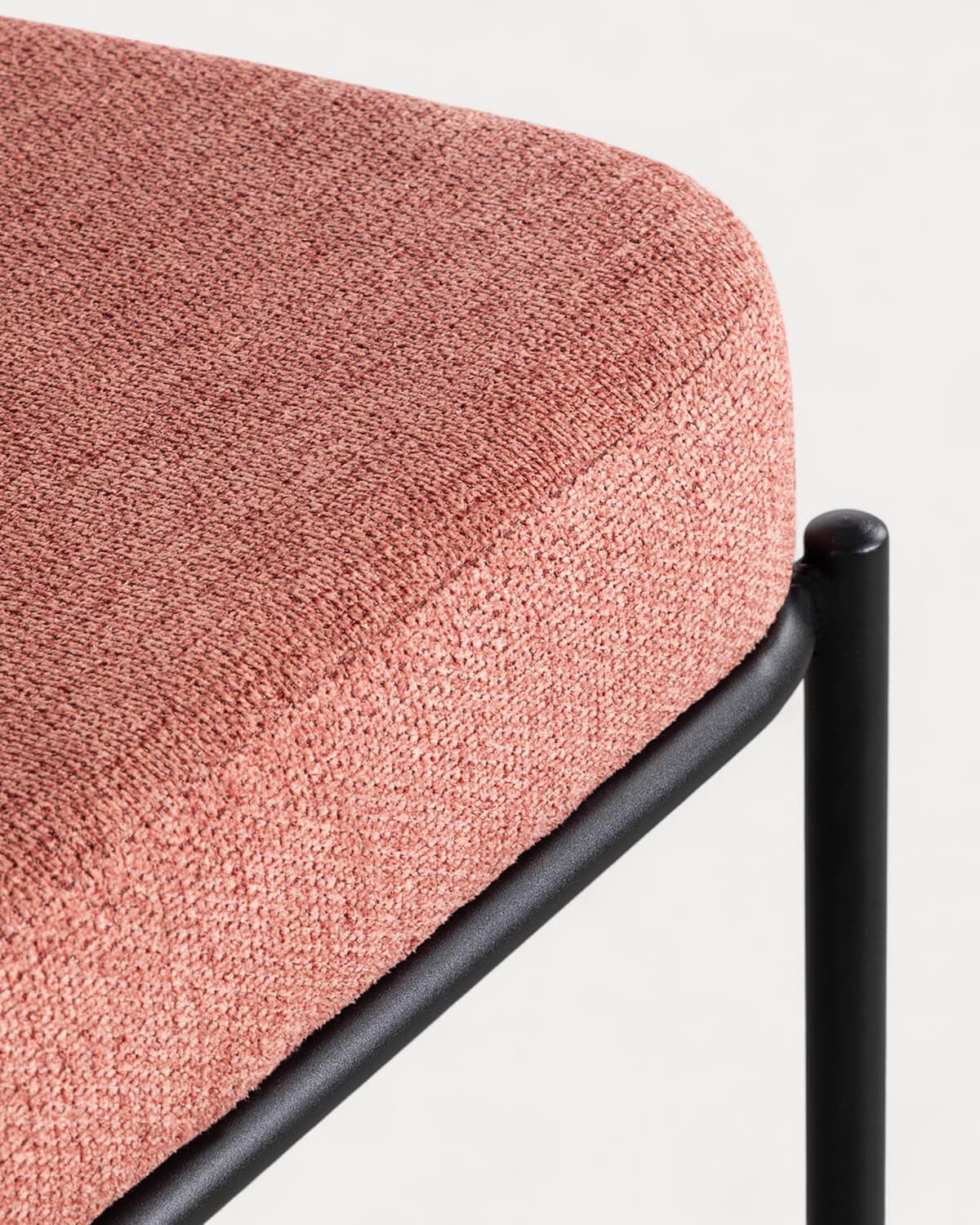 Chaise de Salle à Manger en Tissu et Métal Elin, image de la gelerie 7