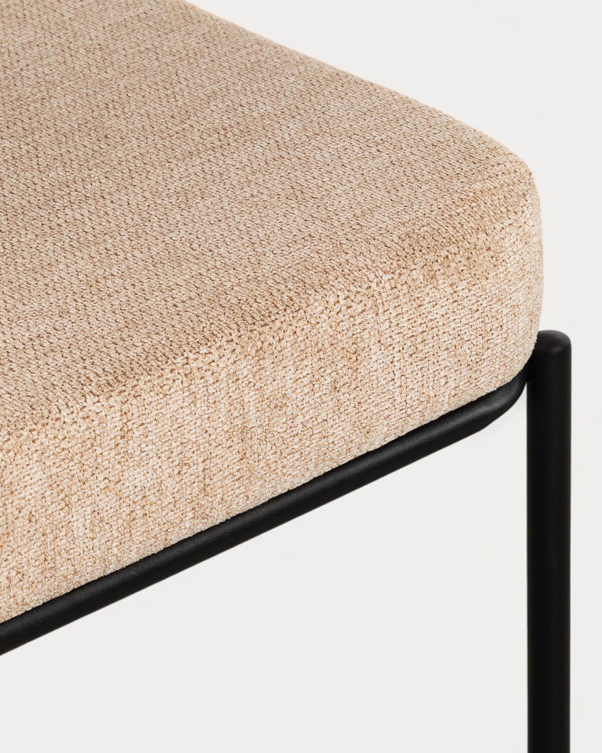 Pack 2 Chaises de Salle à Manger en Tissu et Métal Elin, image de la gelerie 8