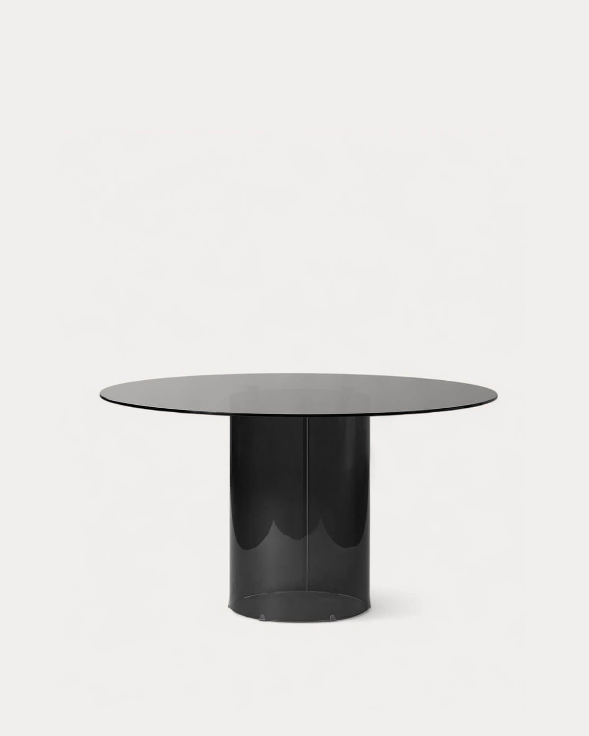 Table de Salle à Manger Ronde en Verre Trempé (Ø140 cm) Kolu, image de la gelerie 1