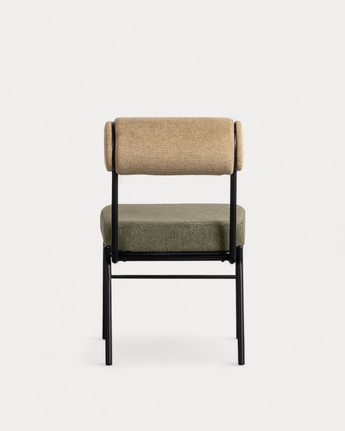 Pack 4 Chaises de Salle à Manger en Tissu et Métal Elin, image de la gelerie 5