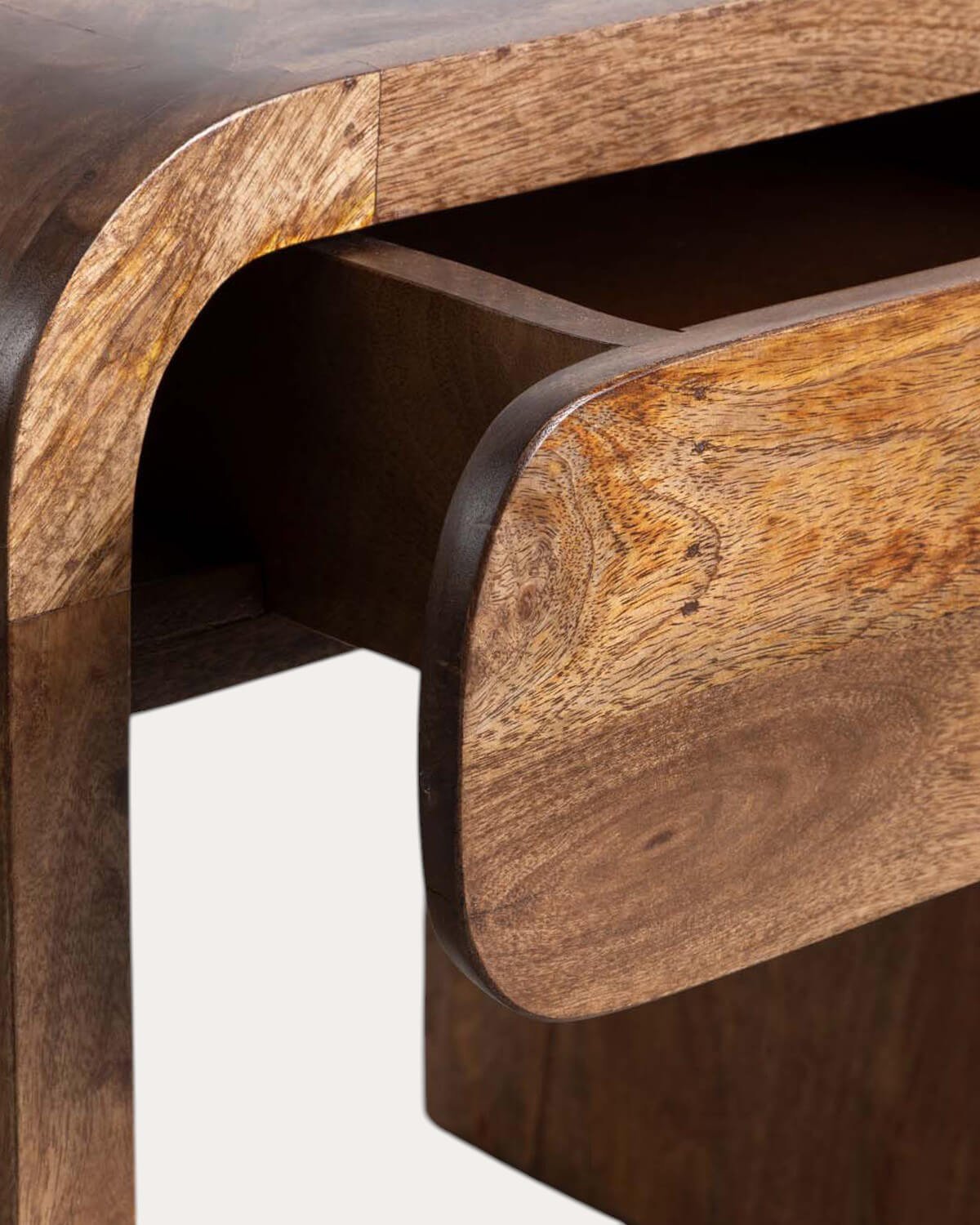 Table de Nuit XL avec Tiroir en Manguier (61x45,5 cm) Vanile, image de la gelerie 7