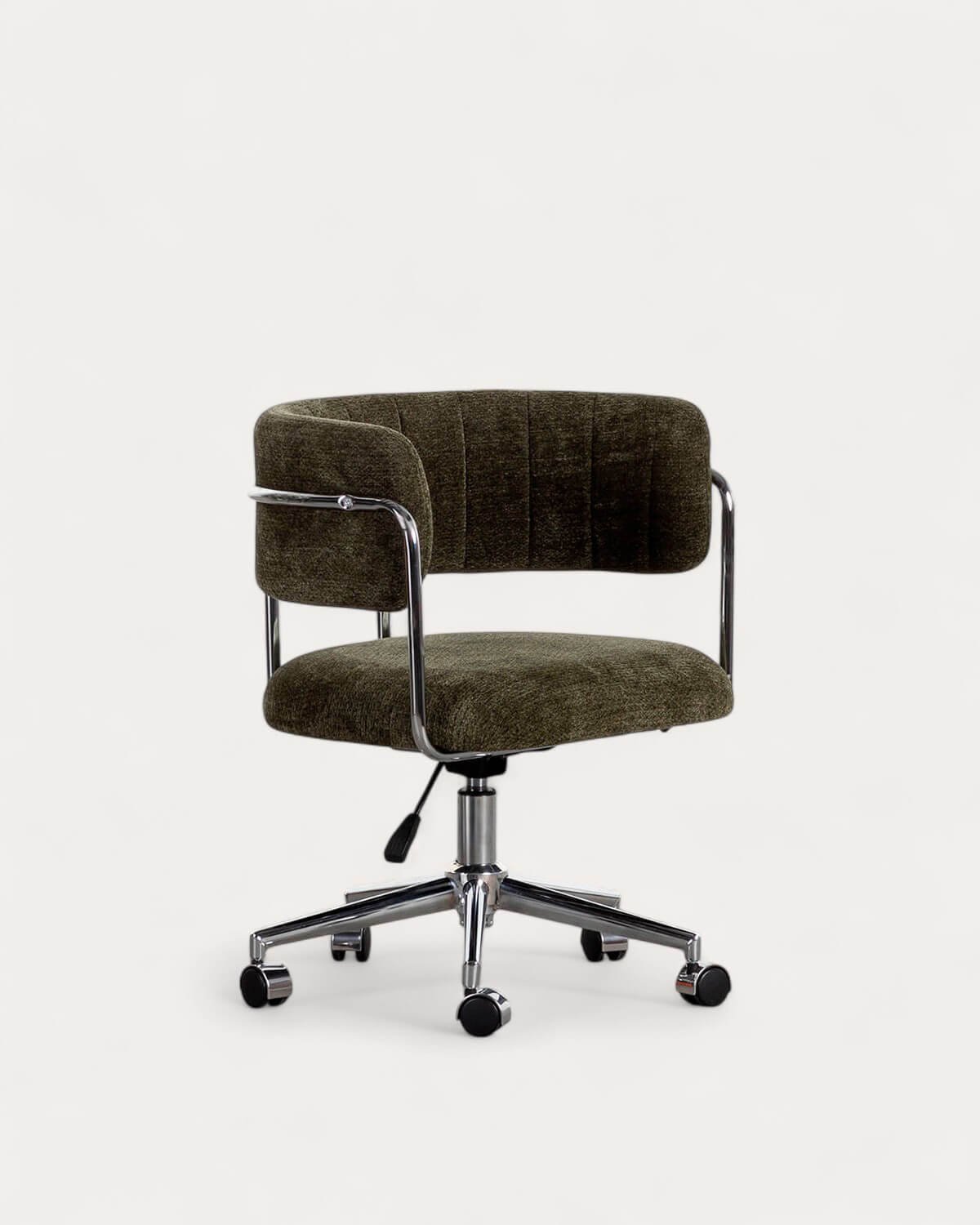 Chaise de Bureau Réglable en Métal et Tissu Petra, image de la gelerie 1