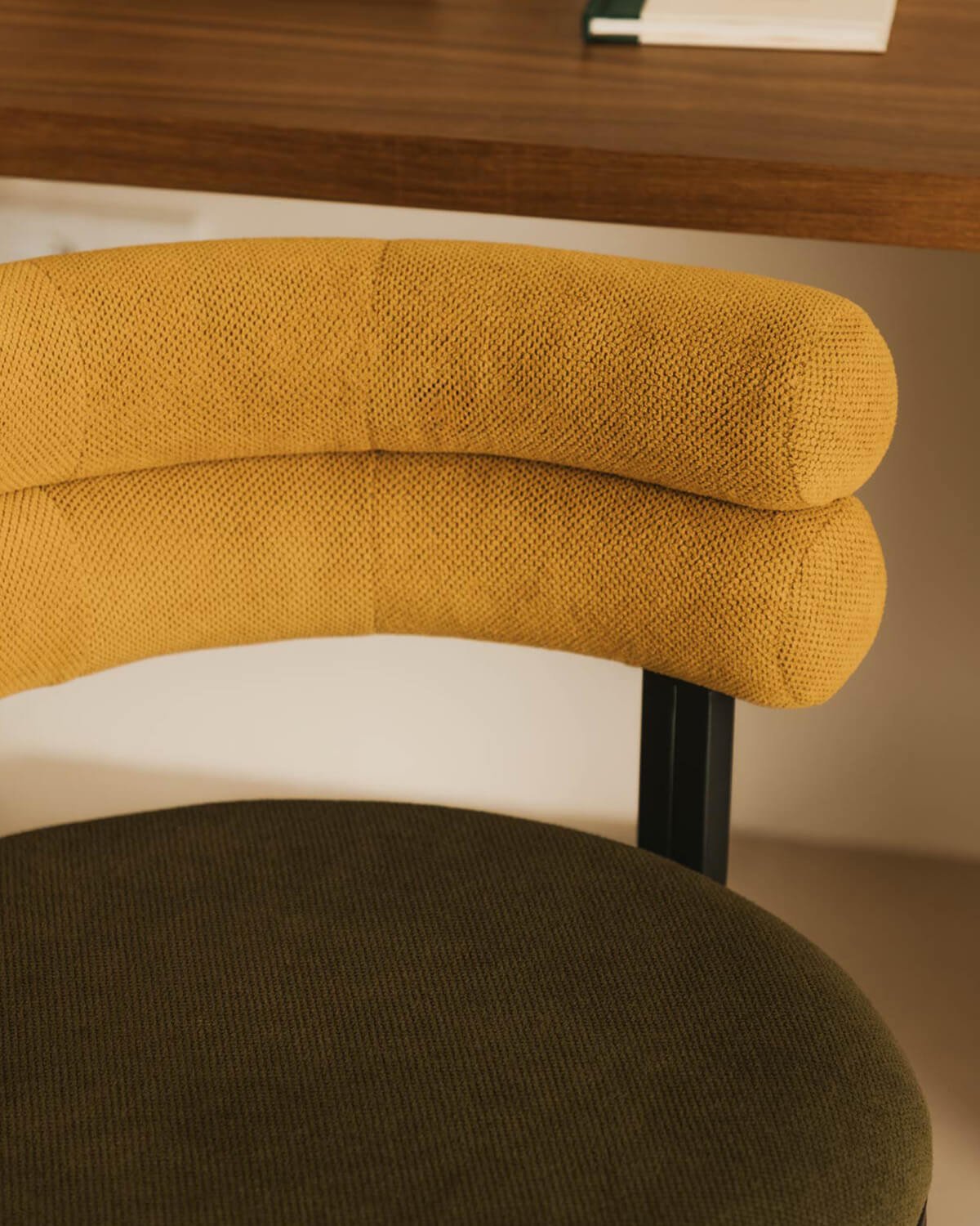 Chaise de Bureau Réglable en Métal et Tissu Aixa, image de la gelerie 3