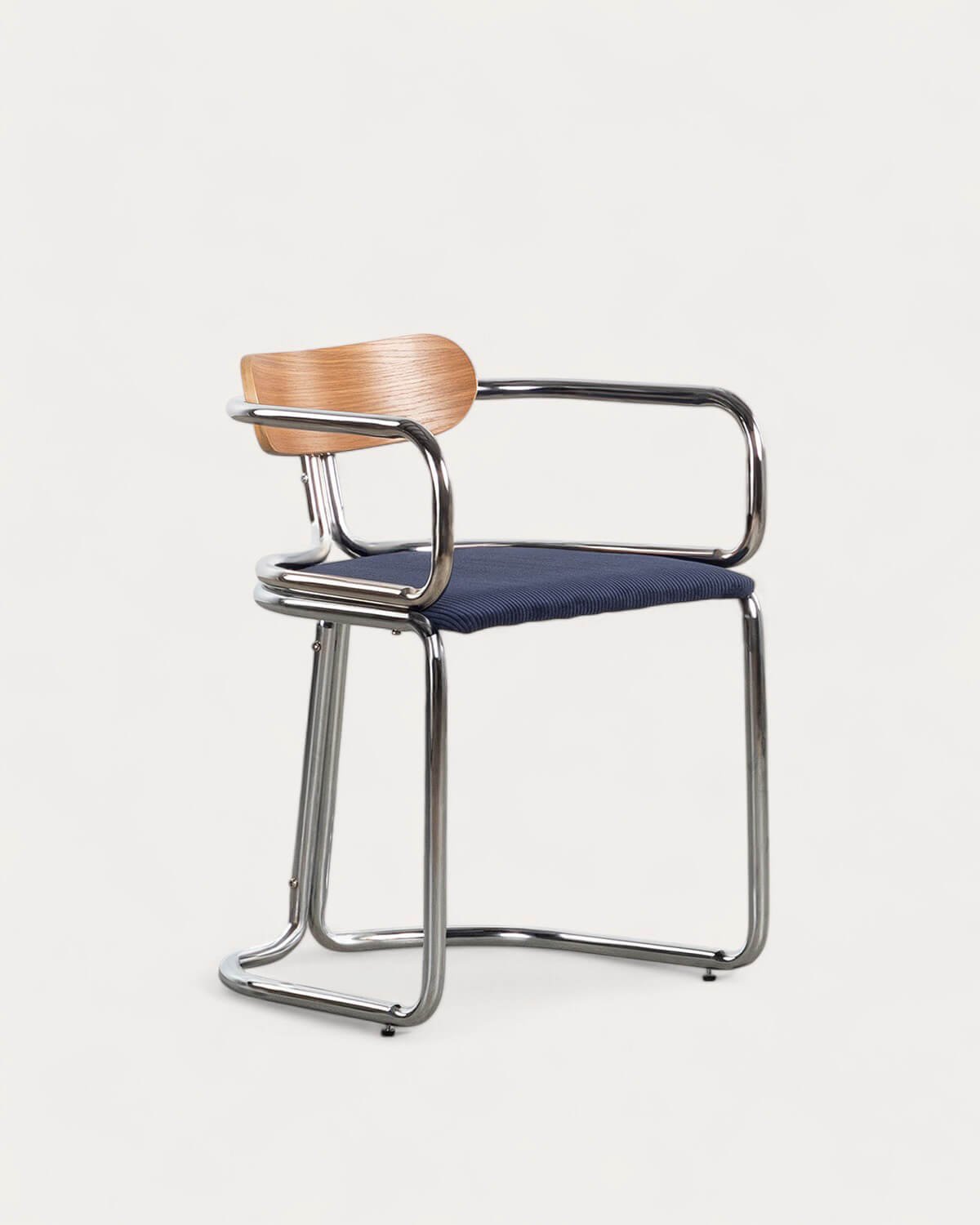 Pack 4 Chaises de Salle à Manger avec Accoudoirs en Velours Côtelé Épais et Bois Teba, image de la gelerie 1