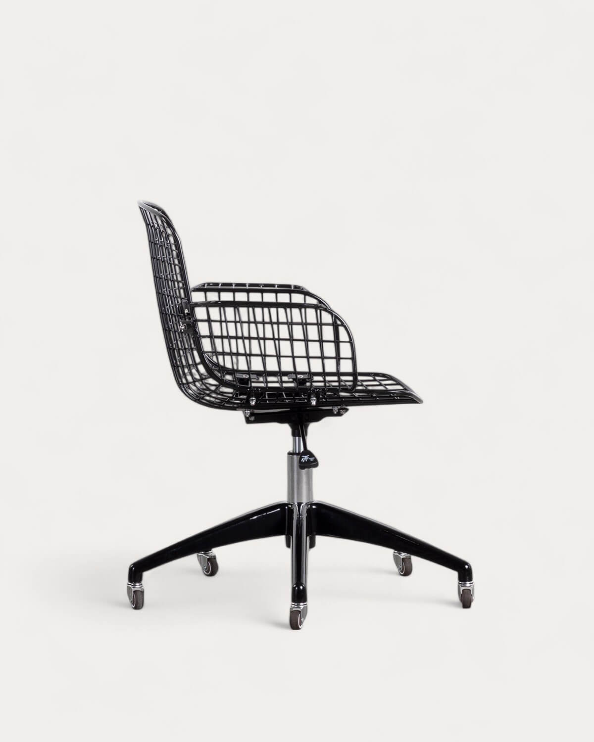 Chaise de Bureau Vintage en Métal à Dossier Haut Aras, image de la gelerie 3