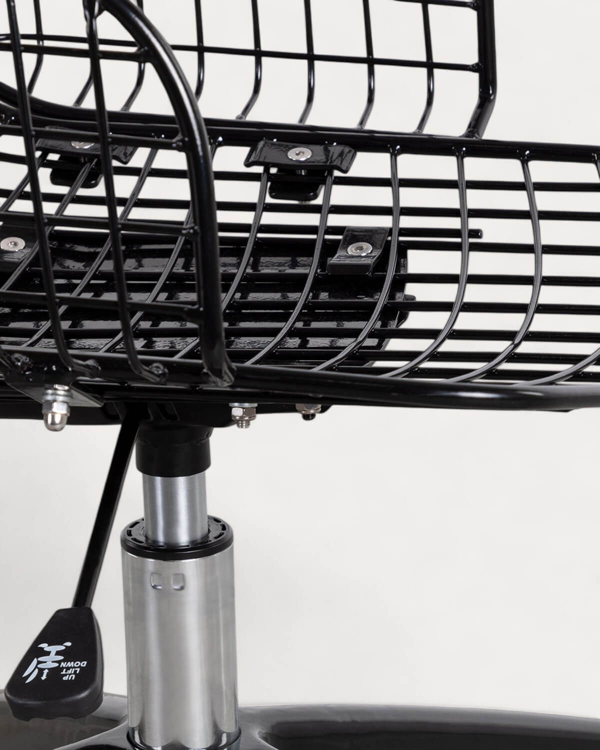 Chaise de Bureau Vintage en Métal à Dossier Haut Aras, image de la gelerie 5