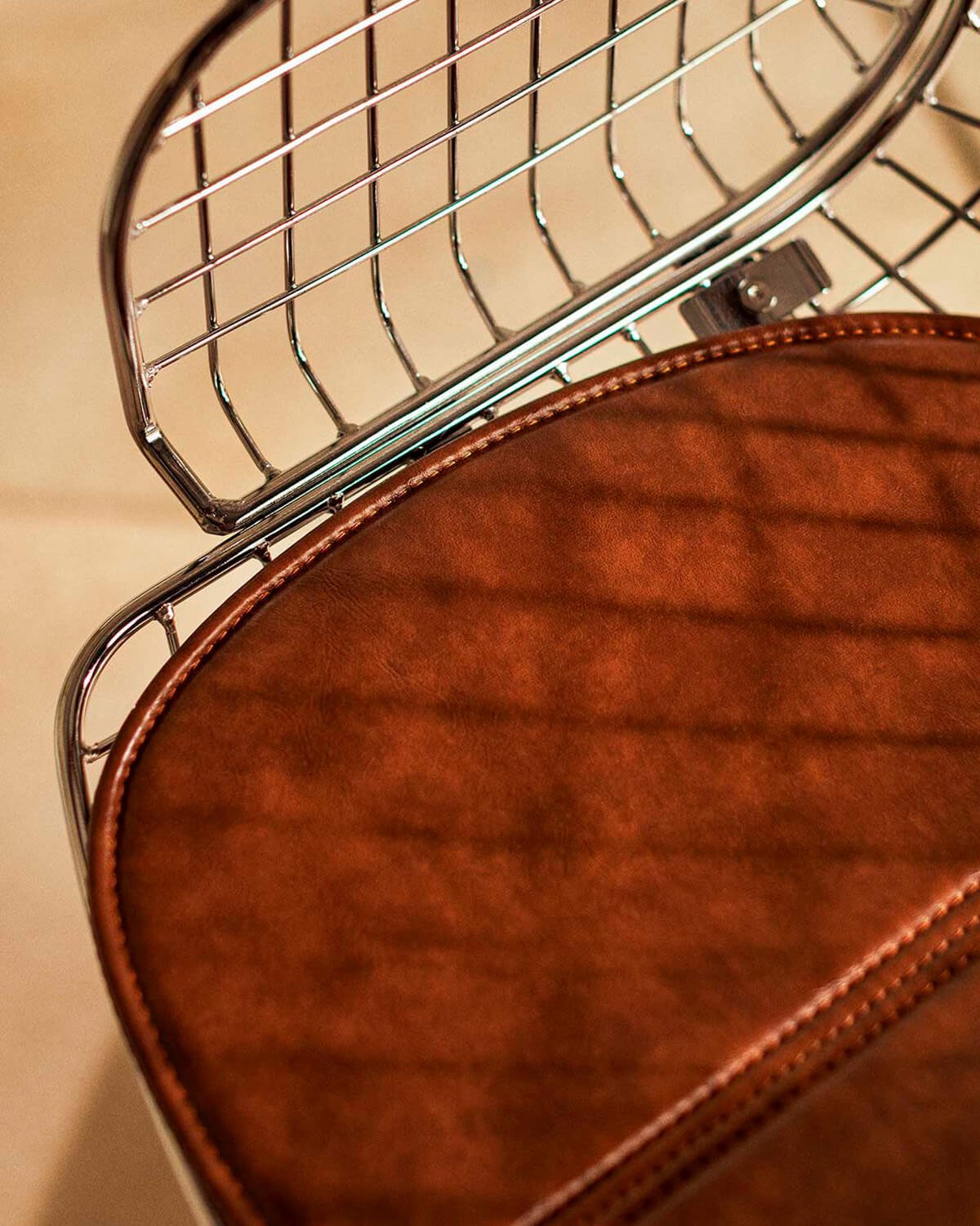 Chaise de Bureau Vintage en Métal à Dossier Haut Aras, image de la gelerie 3