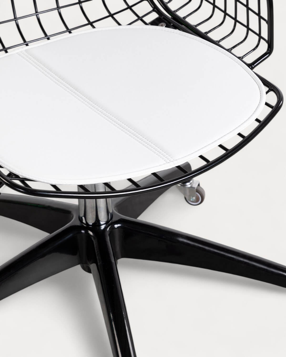 Chaise de Bureau Vintage en Métal à Dossier Haut Aras, image de la gelerie 6