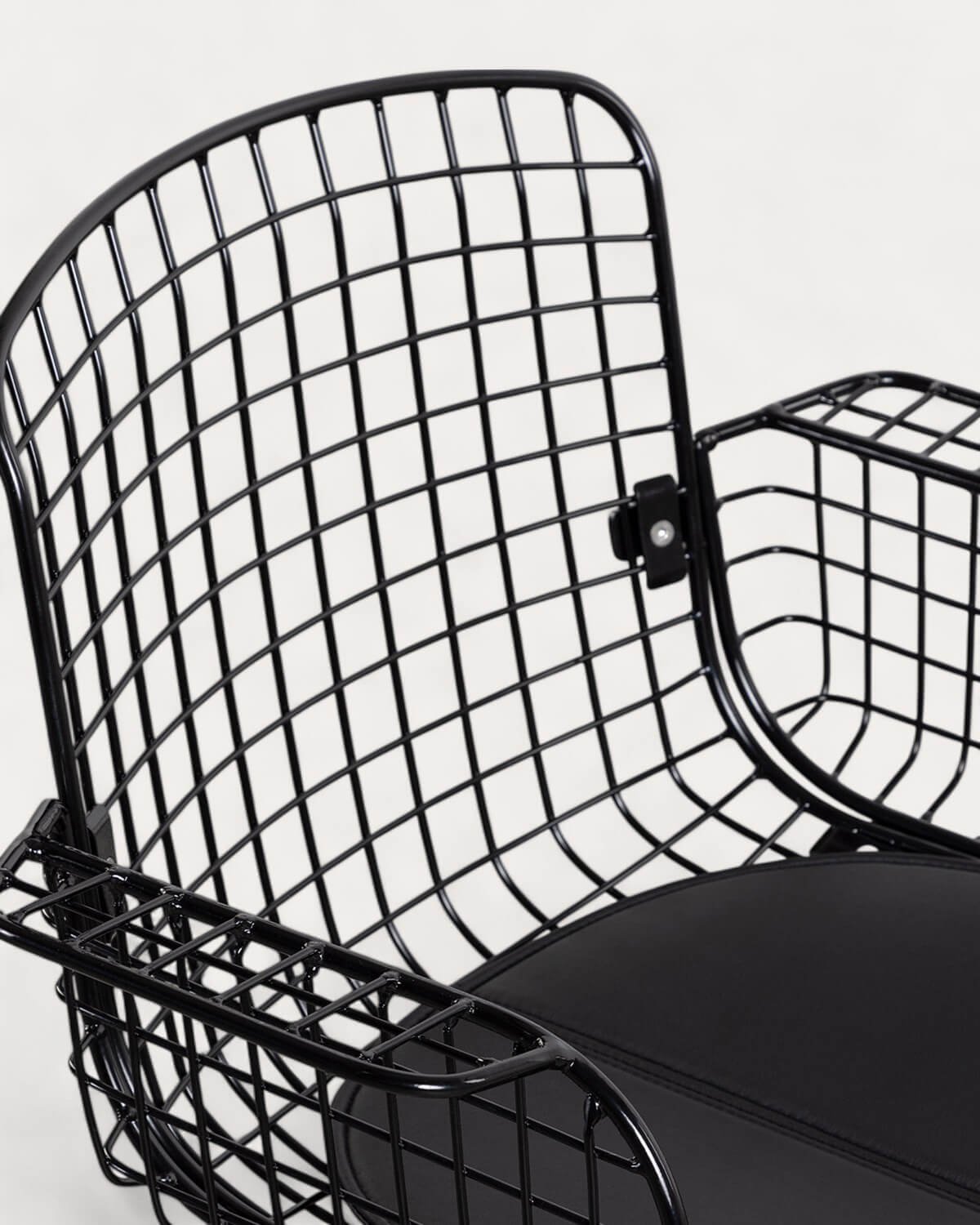 Chaise de Bureau Vintage en Métal à Dossier Haut Aras, image de la gelerie 5