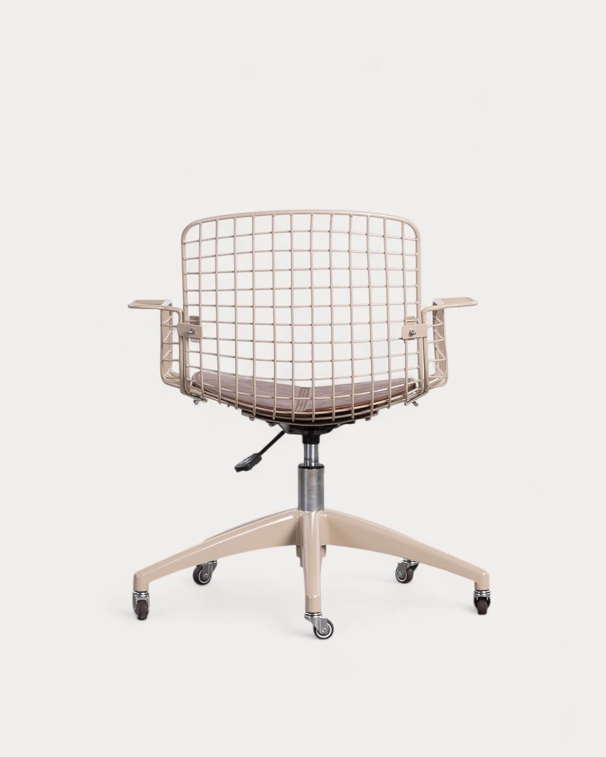 Chaise de Bureau Vintage en Métal à Dossier Haut Aras, image de la gelerie 5