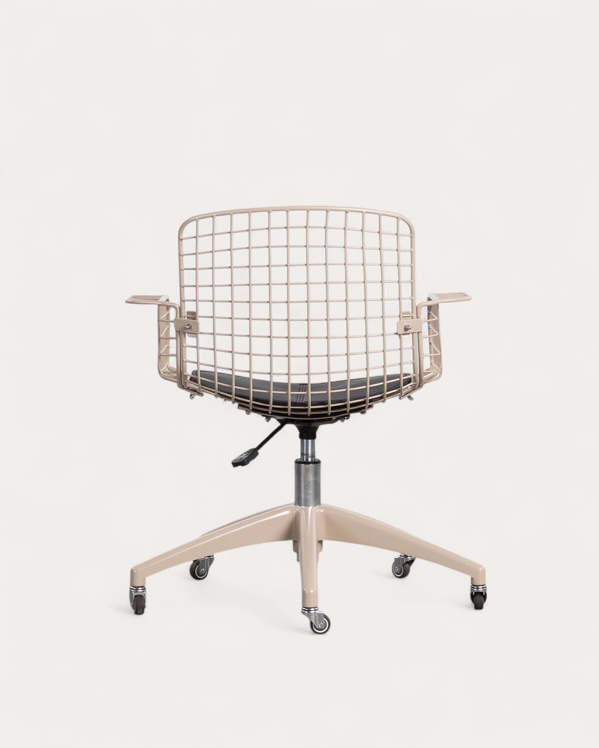 Chaise de Bureau Vintage en Métal à Dossier Haut Aras, image de la gelerie 3