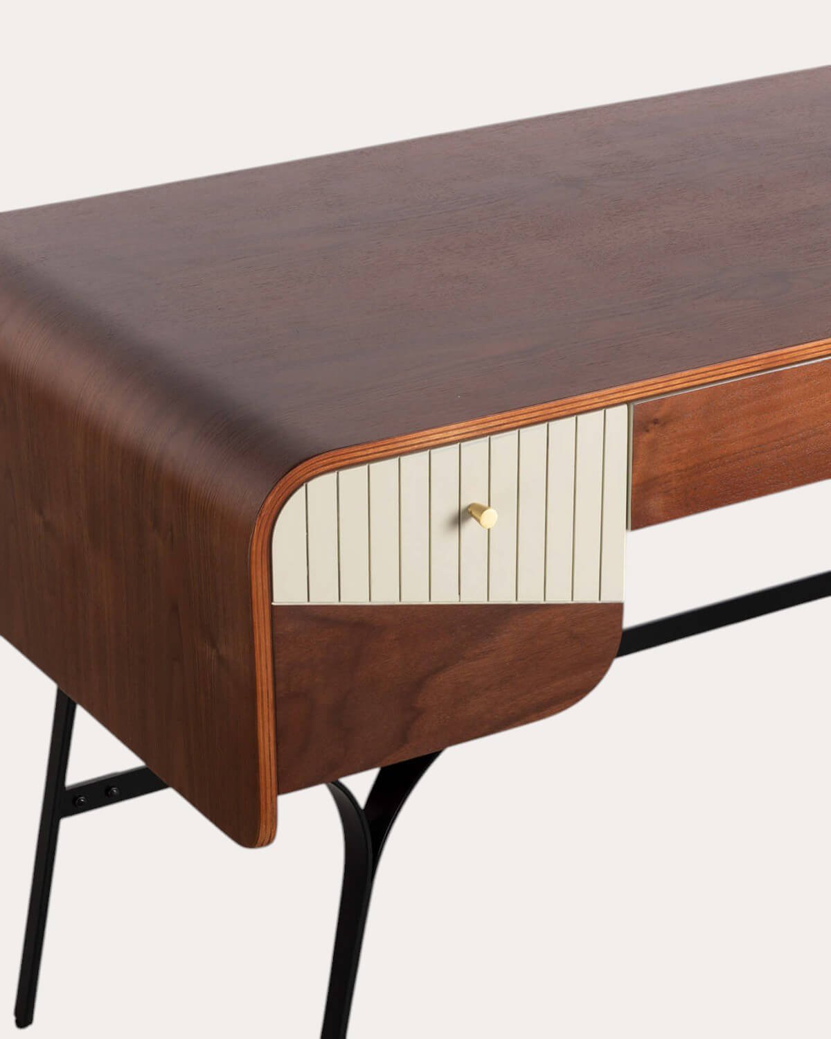 Bureau avec Tiroirs en Bois et Métal Inari, image de la gelerie 6