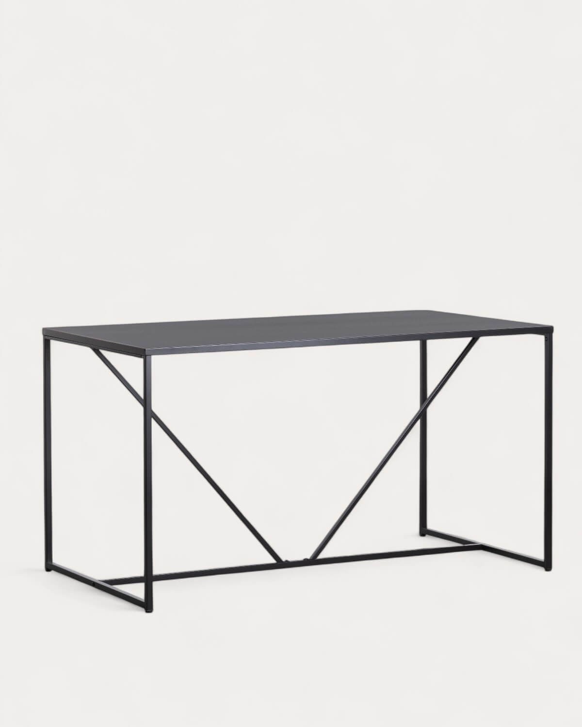 Table de salle à manger en acier stratifié (140x80 cm) Ibiza, image de la gelerie 1