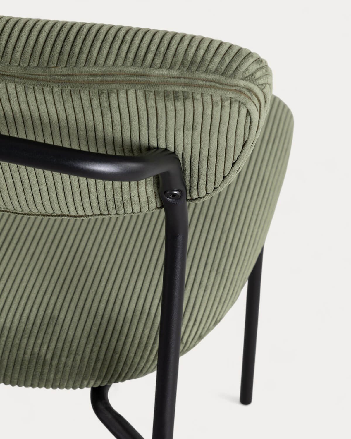 Chaise de Salle à Manger en Velours Côtelé et Métal Morgan, image de la gelerie 7