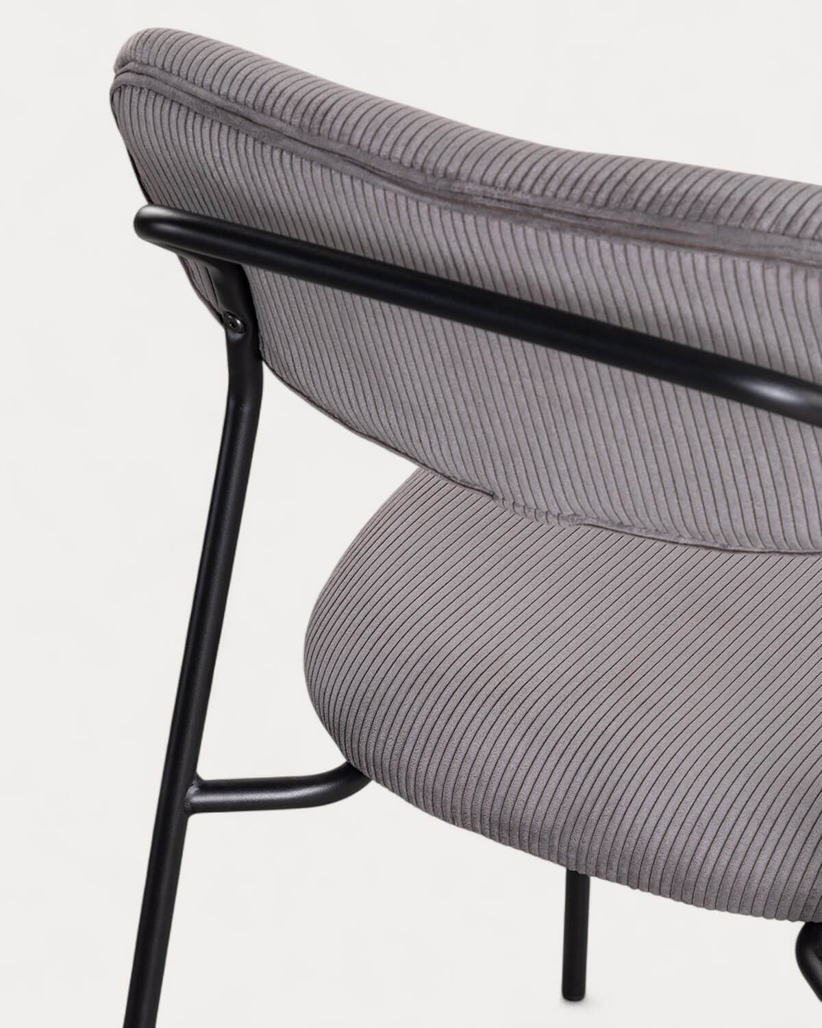 Chaise de Salle à Manger en Velours Côtelé et Métal Morgan, image de la gelerie 7