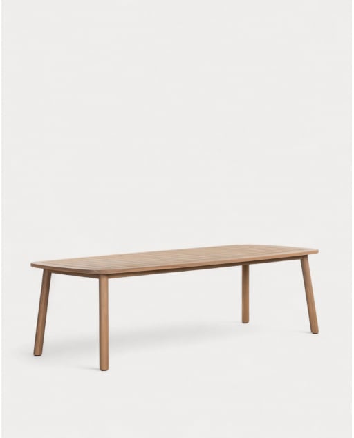 Table de Extérieur Rectangulaire en Bois d'Acacia (240x100 cm) Mirla