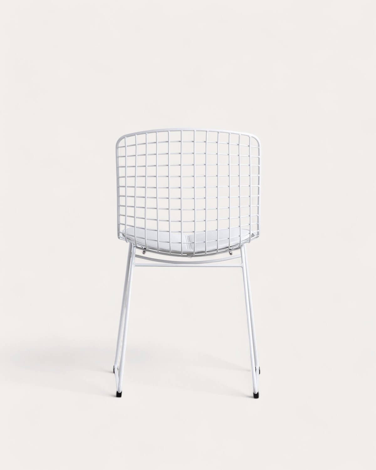 Chaise de Salle à Manger en Métal à Dossier Haut Aras , image de la gelerie 5