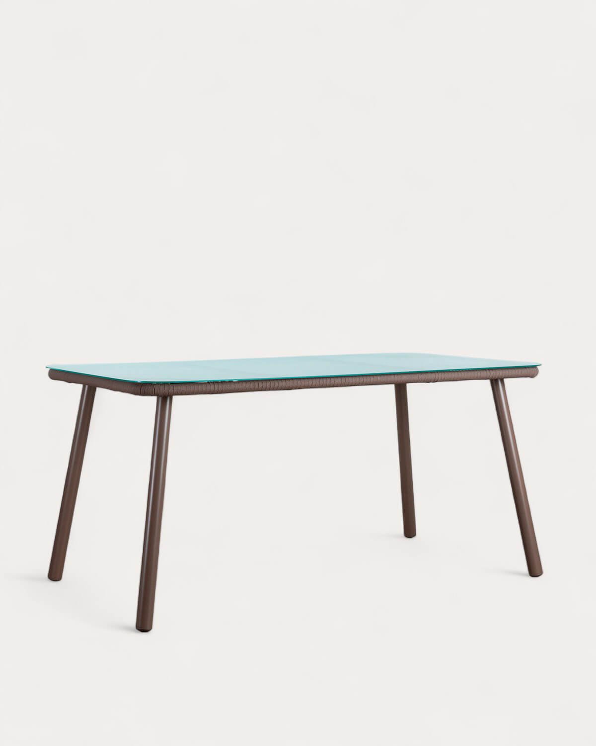 Table d'Extérieur Rectangulaire en Aluminium et Verre (160x90 cm) Drian, image de la gelerie 1