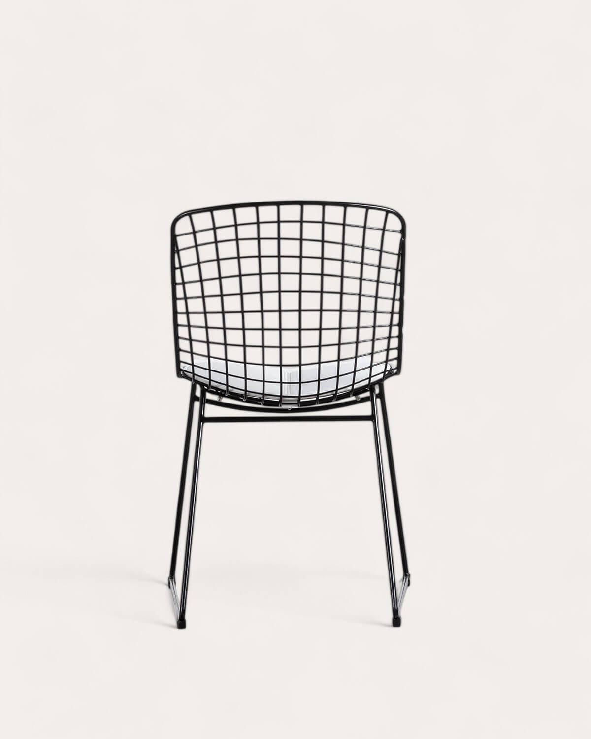 Chaise de Salle à Manger en Métal à Dossier Haut Aras , image de la gelerie 5