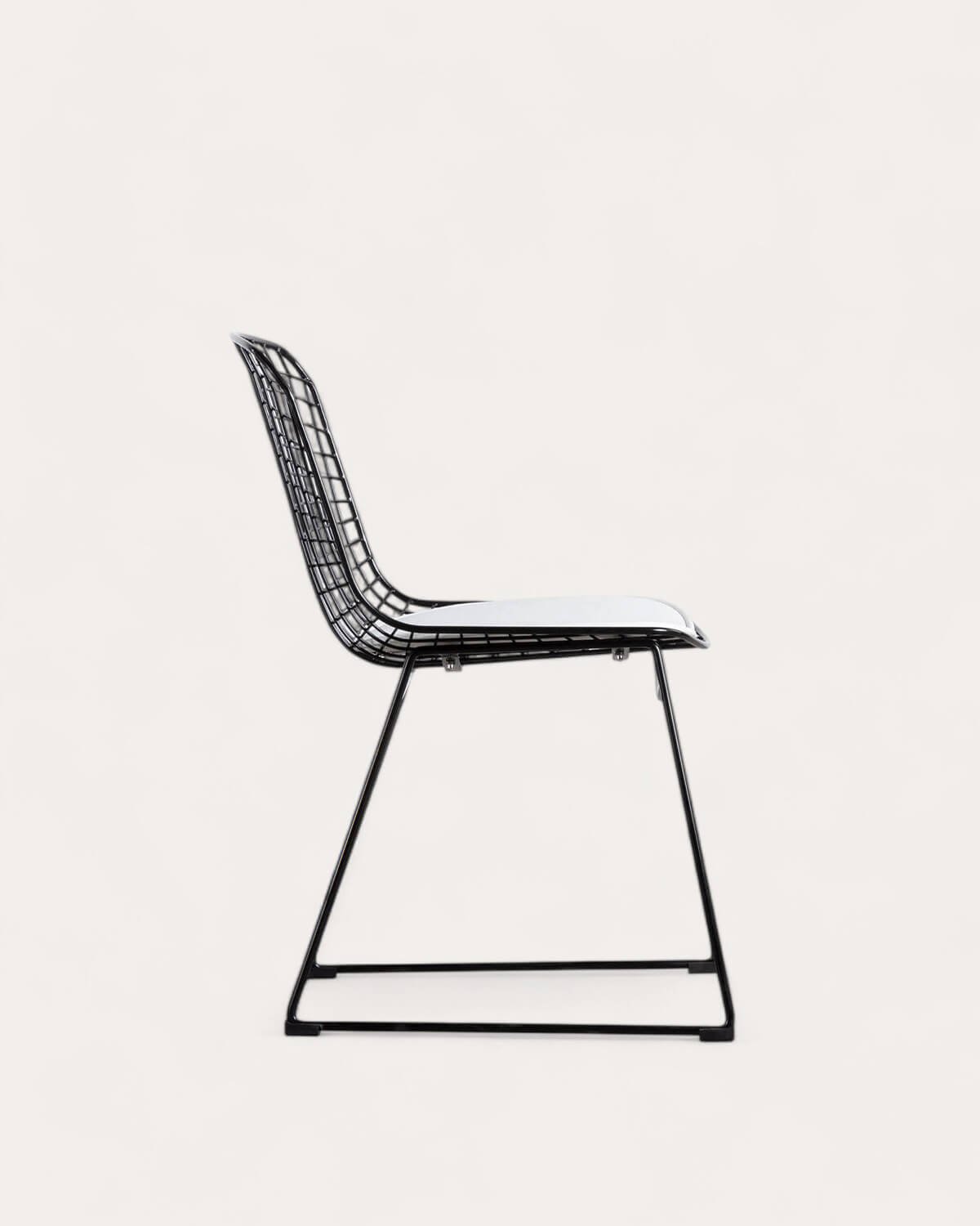 Chaise de Salle à Manger en Métal à Dossier Haut Aras , image de la gelerie 4