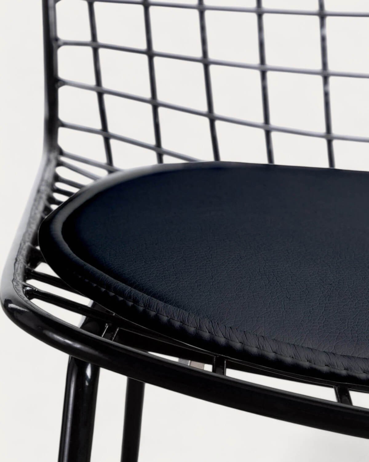 Chaise de Salle à Manger en Métal à Dossier Haut Aras , image de la gelerie 6