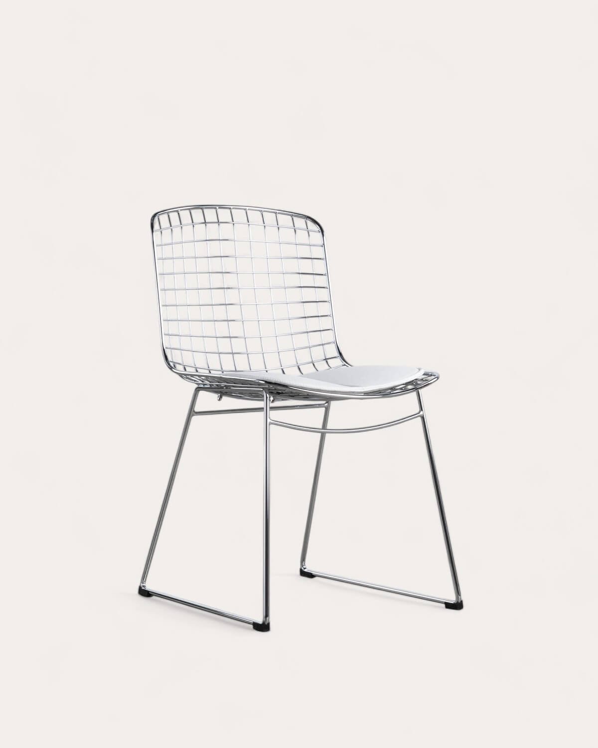 Chaise de Salle à Manger en Métal à Dossier Haut Aras , image de la gelerie 1