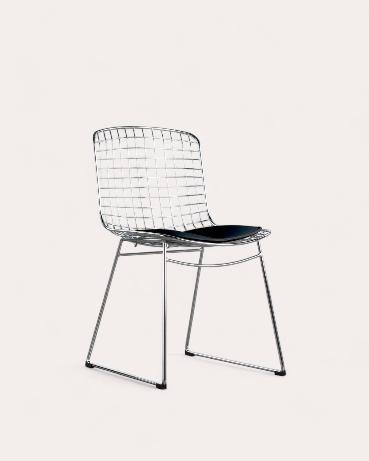 Chaise de Salle à Manger en Métal à Dossier Haut Aras , image de la gelerie 1